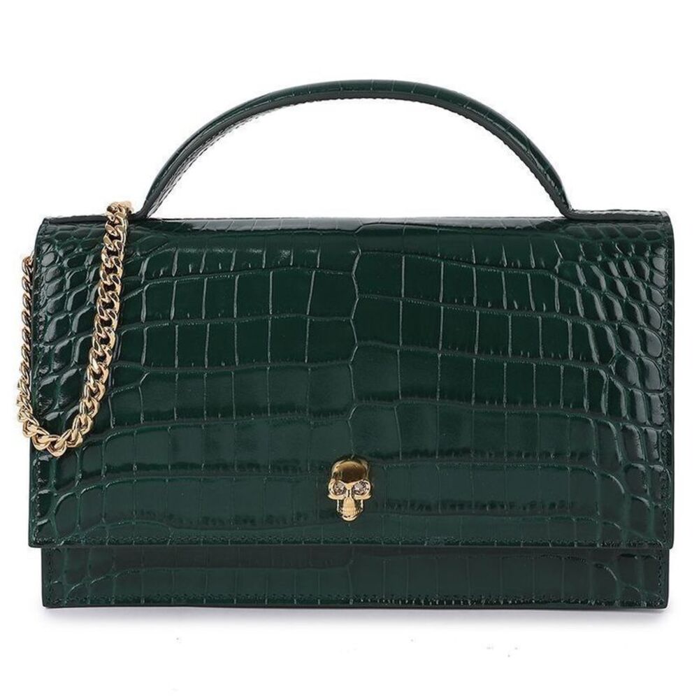 Top Handle Skull Bag
